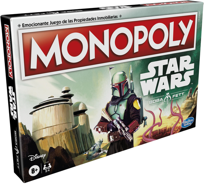 Настільна гра Hasbro Star Wars Boba Fett Monopoly (іспанське видання) (5010994135232) - зображення 1