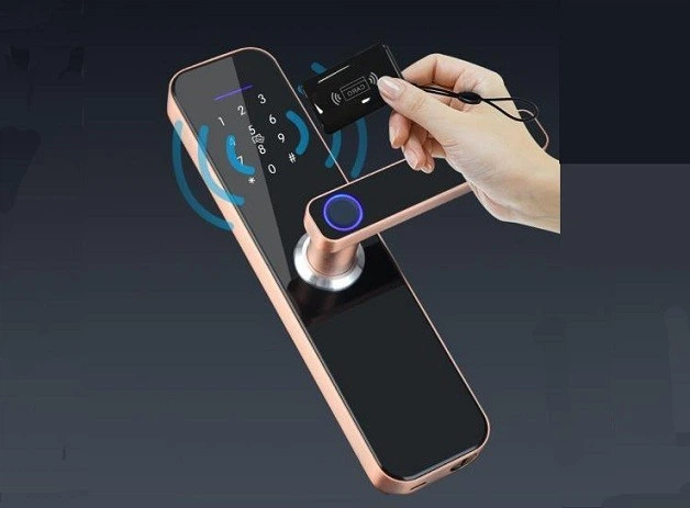 Умный замок Qleung S801 Rose gold - изображение 7