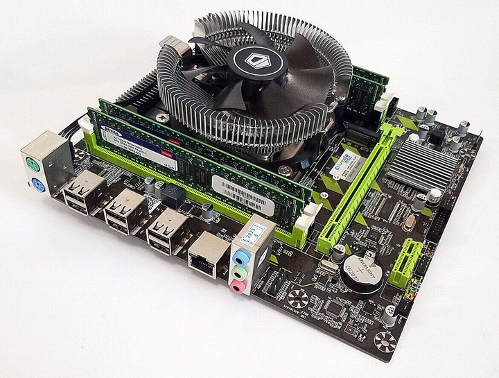 Комплект: Материнская плата Envinda X79G v1.51 NEW + Intel Xeon E5-2650 v2 (8 (16) ядер по 2.6 - 3.4 GHz) / 32 GB DDR3 / 256 GB SSD M.2 NVMe + Кулер ID-Cooling DK-01 NEW б/у - изображение 2