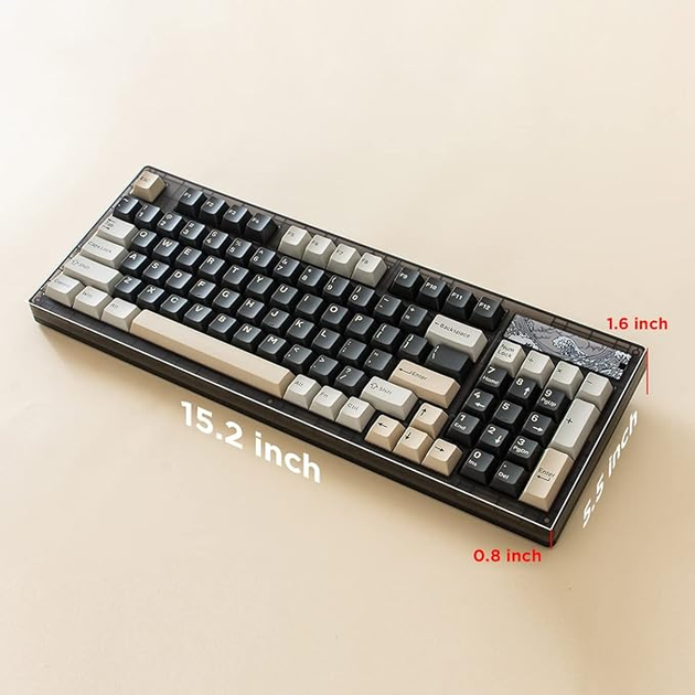 YUNZII IF98 S ゲーミングキーボード KEYNOVO Amazon | YUNZII Keynovo IF98 98キー 96％ホットスワップ可能な