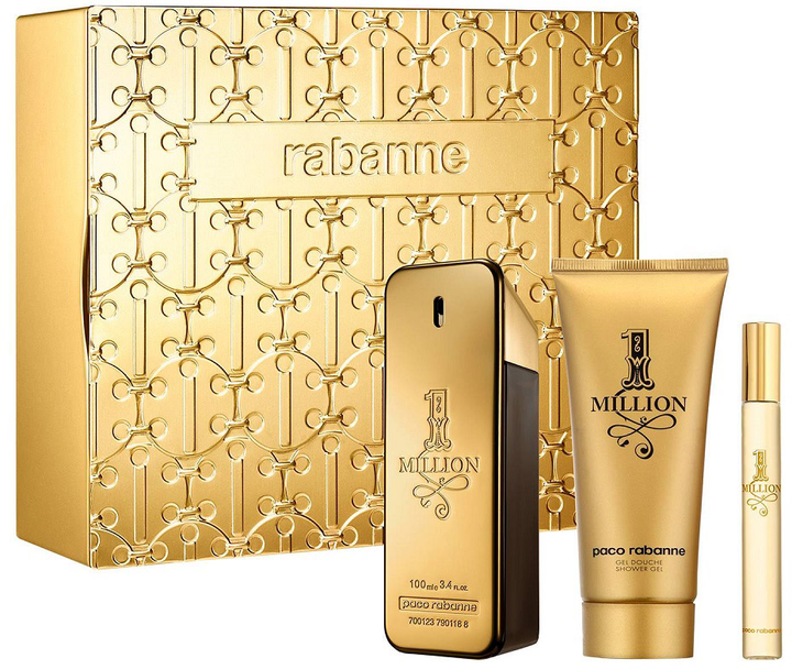 Zestaw męski Paco Rabanne 1 Million Woda toaletowa 100 ml + Woda toaletowa 10 ml + Żel pod prysznic 100 ml (3349668623778) - obraz 1