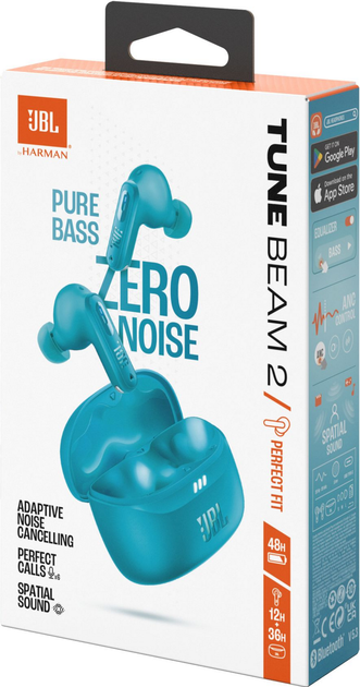 Наушники беспроводные JBL Tune Beam 2 (JBLTBEAM2TQE) бирюзовые Turquoise - изображение 8