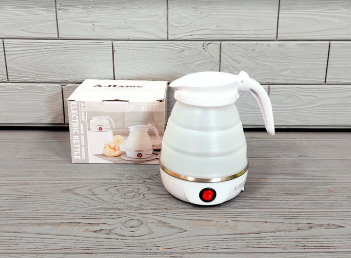 Складной силиконовый электрический чайник A-Plus 600мл 600Вт (А-1517-белый) - изображение 4