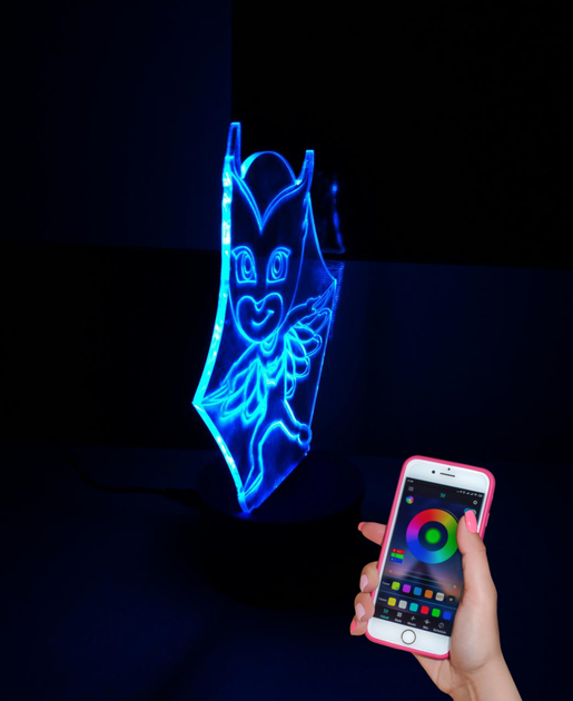 3d-светильник Аллет, Герои в масках, 3д-ночник, несколько подсветок (на bluetooth) - изображение 2
