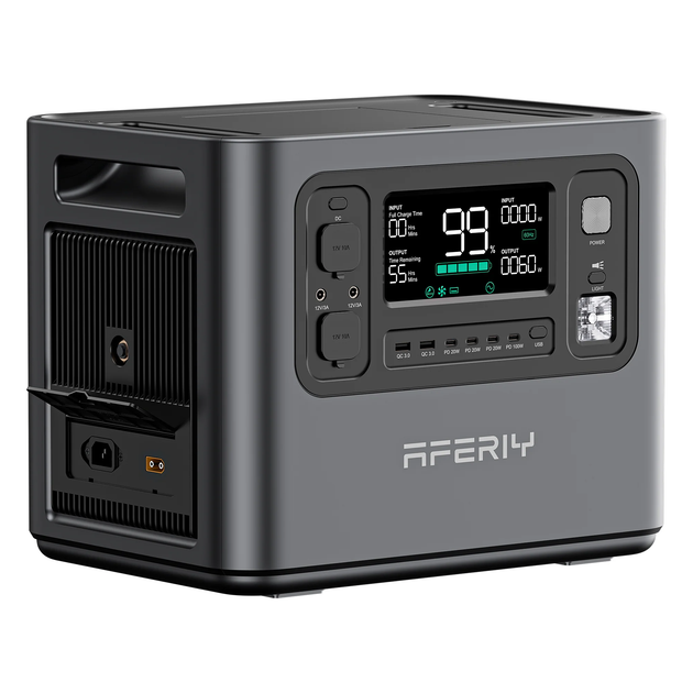 Зарядна станція Aferiy AF-P210, 2400 Вт, 2048 Вт/год (електростанція для дому, ДБЖ, UPS) EU - изображение 3