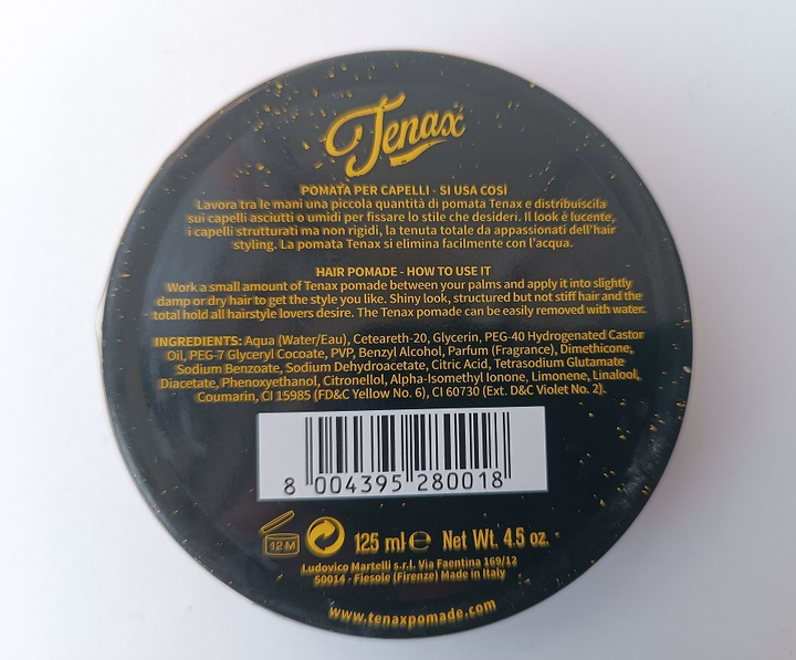 Помада для укладки волос сильной фиксации Tenax Pomade strong base, 428006, 125 мл - изображение 2