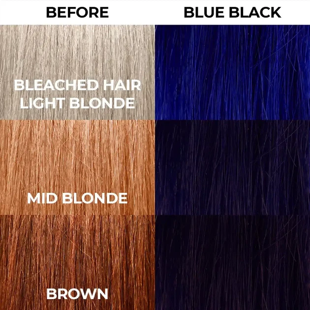 Фарба для волосся Синьо-чорна Stargazer Semi-permanent hair colour Blue Black 70 мл - зображення 4