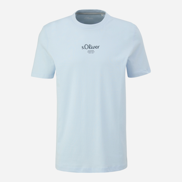 T-shirt męski bawełniany s.Oliver 10.3.11.12.130.2152911-50D1 L Błękitny (4099975719983) - obraz 4