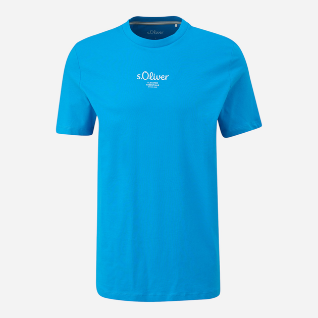 T-shirt męski bawełniany s.Oliver 10.3.11.12.130.2152911-62D1 XL Błękitny (4099975720125) - obraz 4