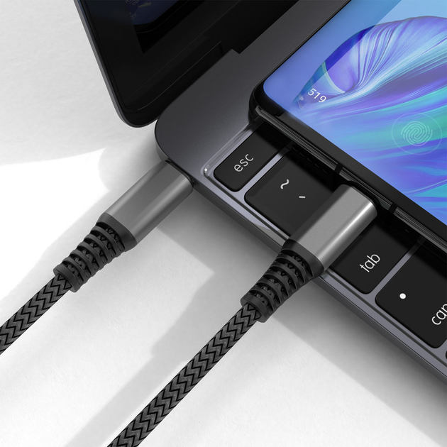 Кабель 4smarts PremiumCord 100W USB-С - USB-С 1.5м. Black (4252011900121) - зображення 8