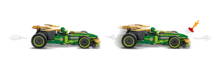 Zestaw klocków LEGO Ninjago Samochód wyścigowy Lloyda z napędem typu pull-back 181 element (71828) - obraz 5