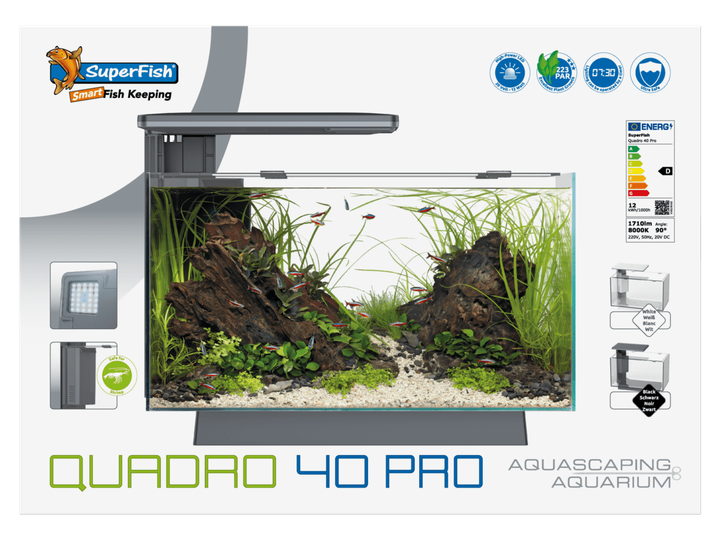Акваріумний набір SuperFish Quadro 40 Pro White (A4052200) - изображение 2