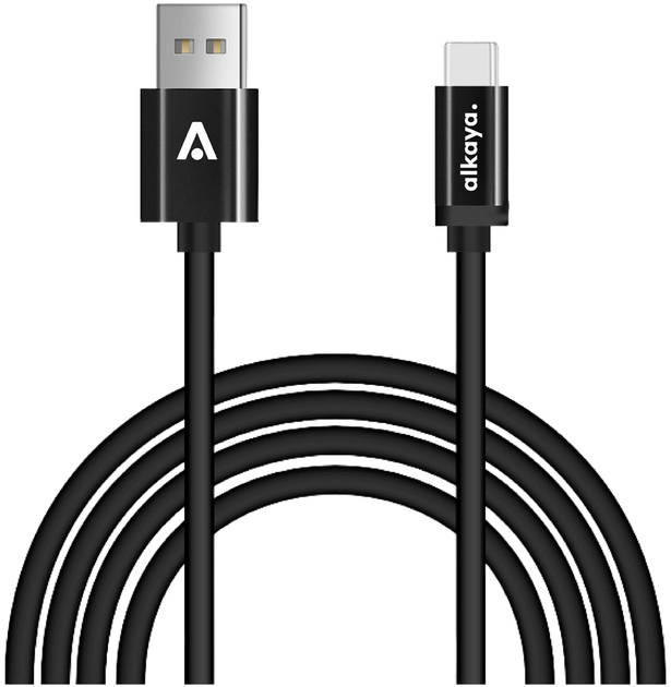 Кабель alkaya Speed Flex USB-A - USB-C 1м. Black (CL-60019) - зображення 1