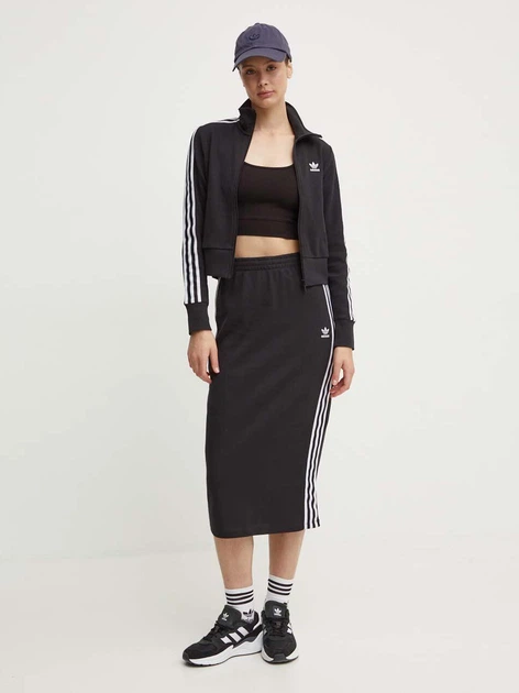 Спідниця міді осіння пряма жіноча Adidas Originals Knitted Skirt