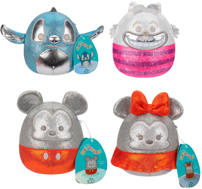 Zestaw maskotek Jazwares Squishmallows Disney 100th Anniversary 12 cm 4 szt (0196566196490) - obraz 2