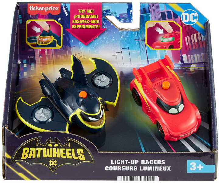 Zestaw samochodzików Fisher Price DC Comics Batwheels Cars Redbird i Batwin 2 szt (194735130504) - obraz 1