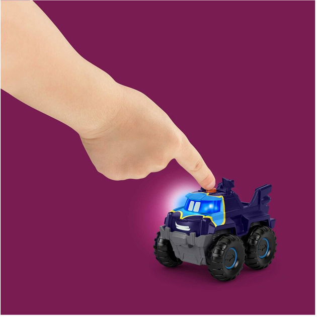 Zestaw samochodzików Fisher Price DC Comics Batwheels Cars Bam i Buff 2 szt (194735130405) - obraz 3