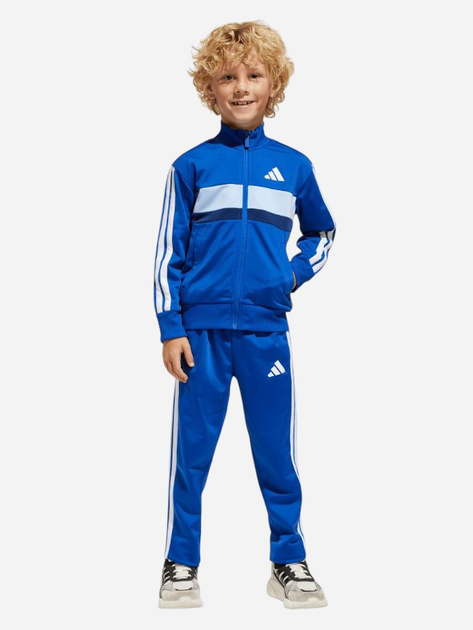 Детский спортивный костюм (толстовка + штаны) Adidas Lk 3S Tib Ts JC7512 98-104 см Синий/Белый (4067901329513) 