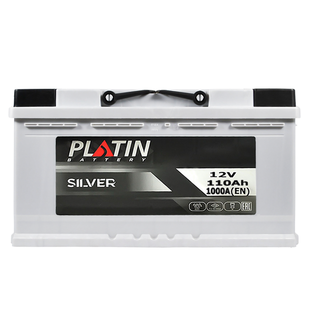 Автомобільний акумулятор PLATIN Silver MF 110Ah 1000A R+ 60022744 - Фото 1 Автомобільний акумулятор PLATIN Silver MF 110Ah 1000A R+ 60022744 - зображення 1