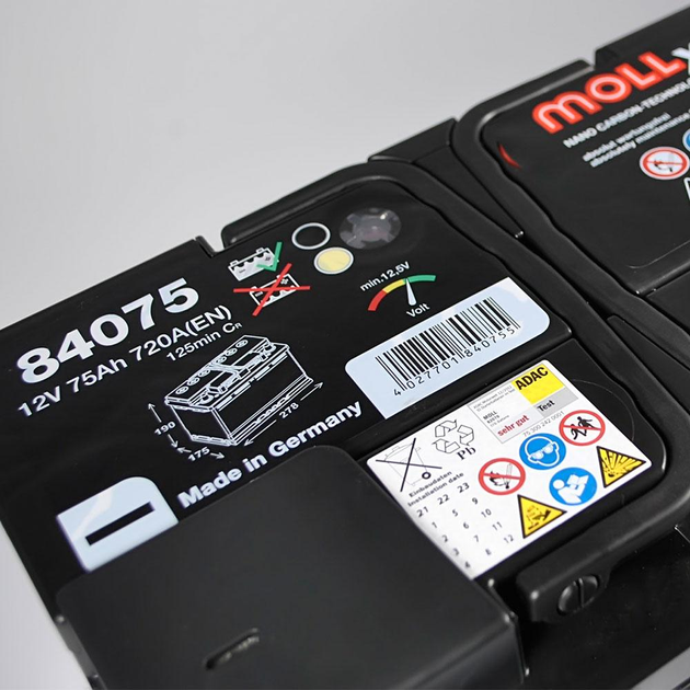 Автомобильный аккумулятор MOLL X-Tra Charge 75Ah 720A R+ 84075 - изображение 2