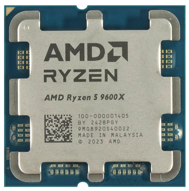 Процесор AMD Ryzen 5 9600X (100-000001405) (Socket AM5, 12T, 5.4 ГГц, Tray) Б/в - изображение 1