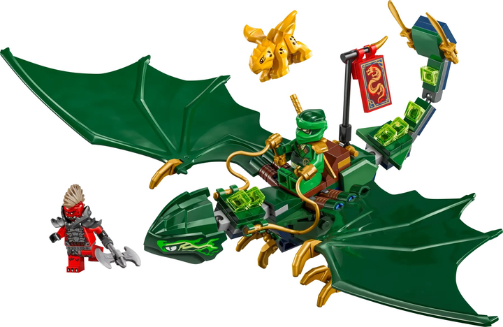 Zestaw klocków LEGO Ninjago Zielony leśny smok Lloyda 128 elementów (71829) - obraz 2