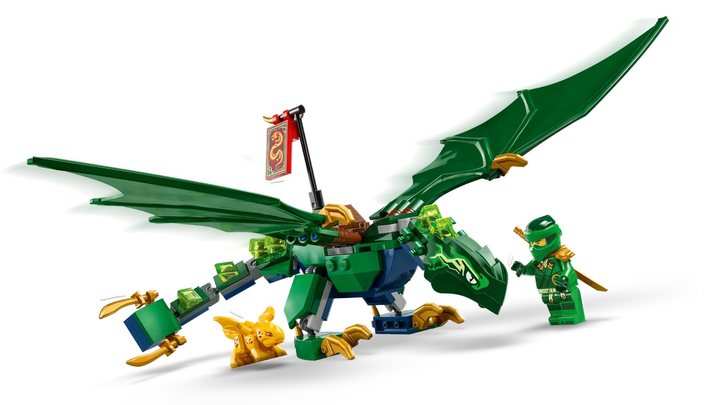 Конструктор LEGO Ninjago Зелений лісовий дракон Ллойда 128 елементів (71829) - зображення 4