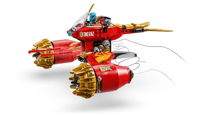 Zestaw klocków LEGO Ninjago Burzowy jeździec-mech Kaia 333 elementy (71830) - obraz 6