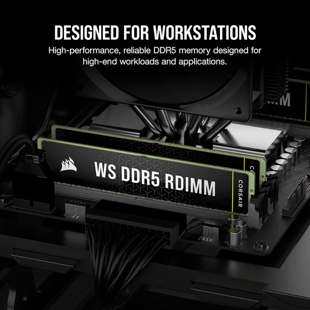 Оперативна пам'ять Corsair WS DDR5 ECC RDIMM 128GB (4x32GB) DDR5