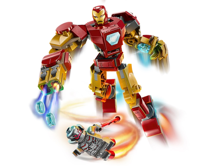 Zestaw klocków LEGO Super Heroes Marvel Mech Iron Mana kontra Ultron 101 element (76307) - obraz 4