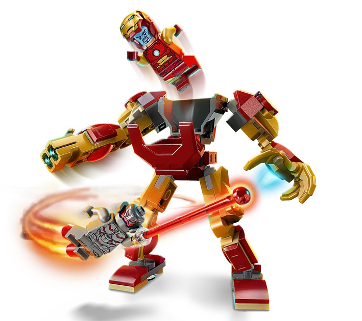 Zestaw klocków LEGO Super Heroes Marvel Mech Iron Mana kontra Ultron 101 element (76307) - obraz 5