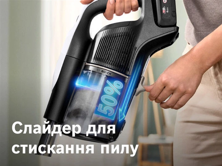 Аккумуляторный пылесос Bosch Unlimited 10 FLEX BCS1041WAC - Фото 10 Аккумуляторный пылесос Bosch Unlimited 10 FLEX BCS1041WAC - изображение 10