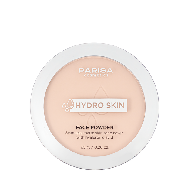 Пудра для лица, матирующая Parisa Cosmetics Hydro Skin Face Powder with Hyaluronic Acid (PHP-04), 02 Light ivory Светло-бежевая - Фото 1 Пудра для лица, матирующая Parisa Cosmetics Hydro Skin Face Powder with Hyaluronic Acid (PHP-04), 02 Light ivory Светло-бежевая - изображение 1
