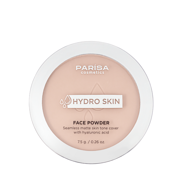 Пудра для обличчя матуюча Parisa Cosmetics Hydro Skin Face Powder with Hyaluronic Acid (PHP-04), 03 Nude beige Бежева - Фото 1 Пудра для обличчя матуюча Parisa Cosmetics Hydro Skin Face Powder with Hyaluronic Acid (PHP-04), 03 Nude beige Бежева - изображение 1