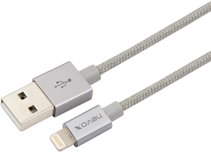 Kabel Nevox Lightning - USB-A 1M Grey (4250686405286) - obraz 2