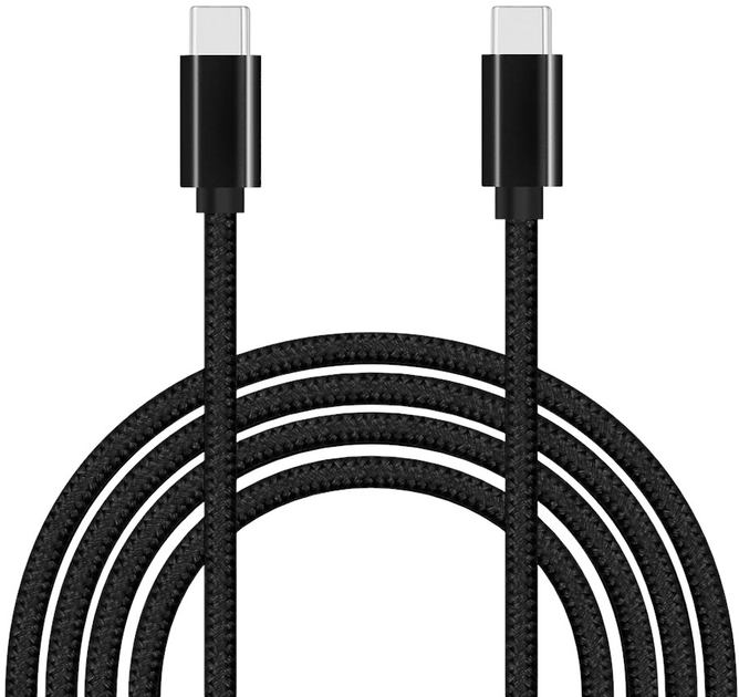 Кабель alkaya Speed Flex Braided USB-C - USB-C 65W 1M Black (CL-60002) - зображення 1