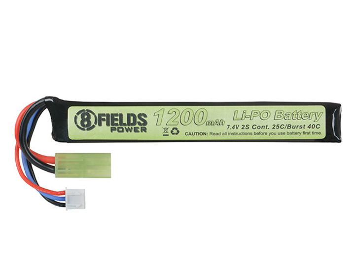 АКБ Li-Po 1200mAh 7,4V 25/40C [8FIELDS] (для страйкболу) - зображення 1