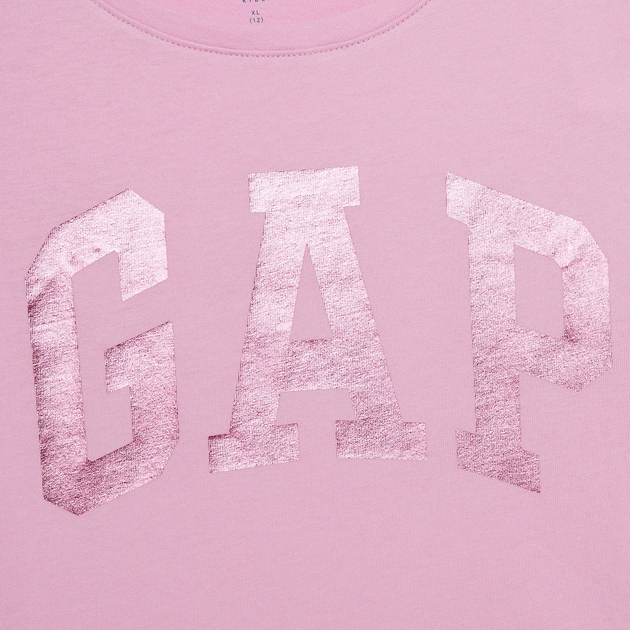 Дитяча футболка для дівчинки GAP 886003-00 125-135 см Рожева (1200132978126) - зображення 3