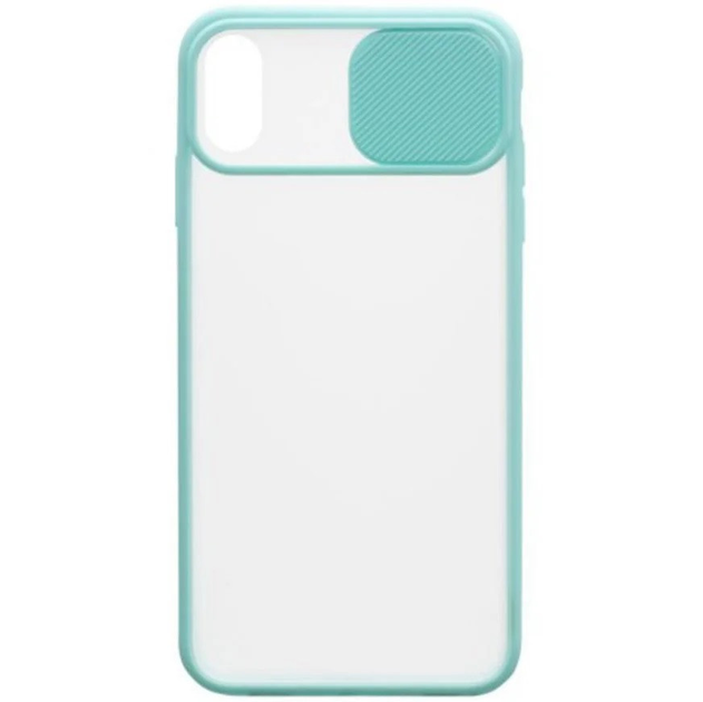 Чехол Totu Camshield со шторкой для камеры для iPhone Xr Бирюзовый ...