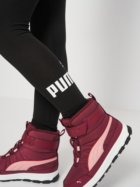Дитячі спортивні лосини для дівчинки Puma Ess Logo Leggings G 587035-01 92 см Чорні (4063697162242) - зображення 5