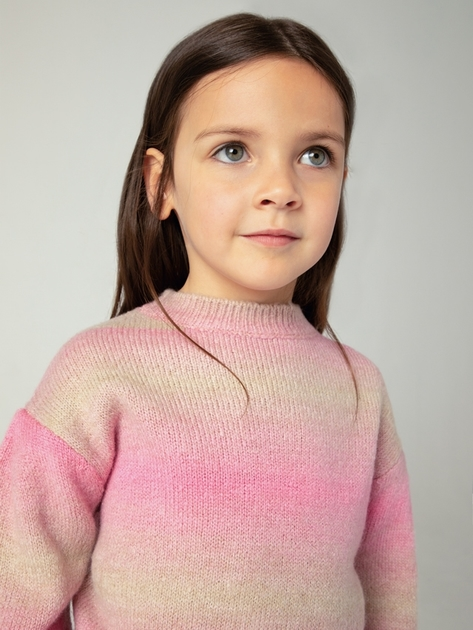 Sweter dziecięcy dla dziewczynki ciepły Mayoral 4.360-26 98 cm Beżowy/Różowy (8445865457125) - obraz 4
