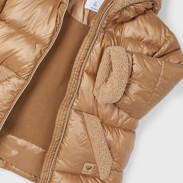Kurtka dziecięca dla dziewczynki zimowa Mayoral 4.491-73 110 cm Camel (8445865469869) - obraz 6