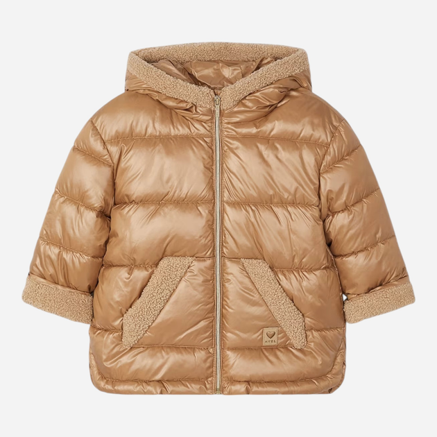 Kurtka dziecięca dla dziewczynki zimowa Mayoral 4.491-73 134 cm Camel (8445865469906) - obraz 5