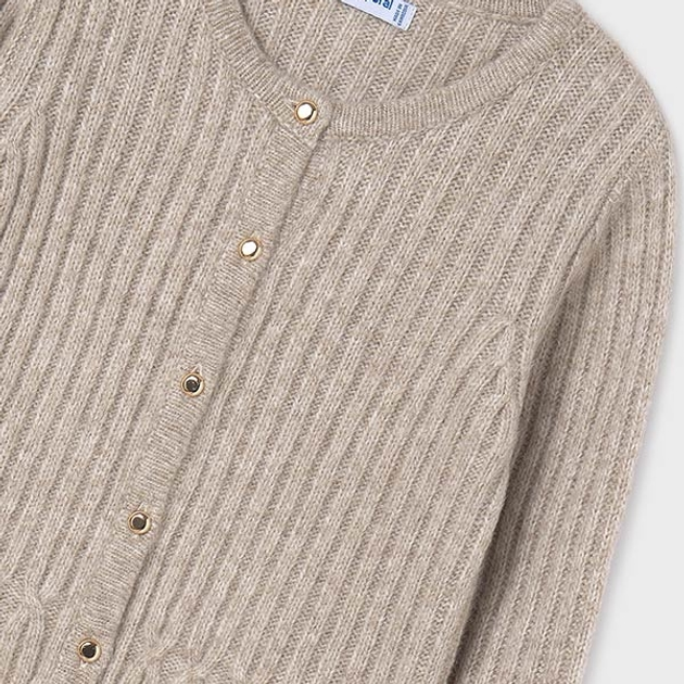 Sweter rozpinany dziecięcy dla dziewczynki Mayoral 7.312-85 128 cm Beżowy (8445865505055) - obraz 5
