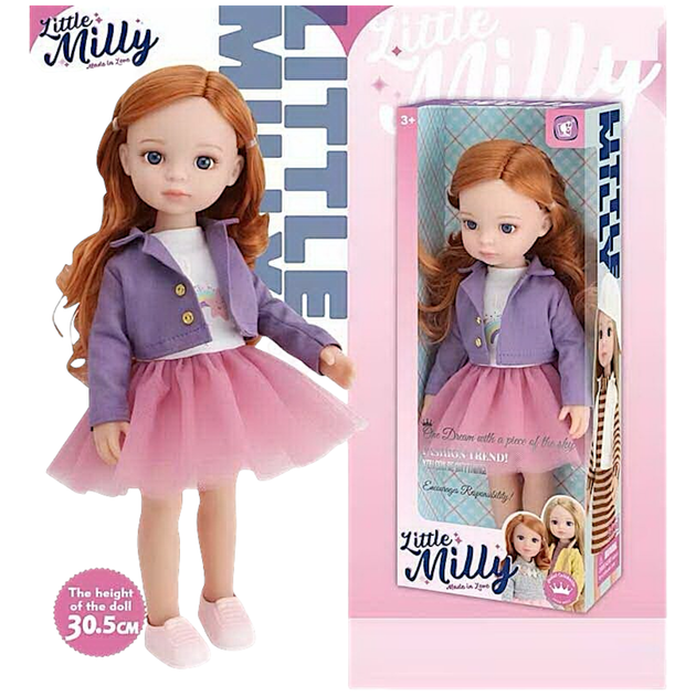 Кукла Little Milly 92018 E съемная одежда, обувь, высота 30.5 см, в коробке - изображение 3