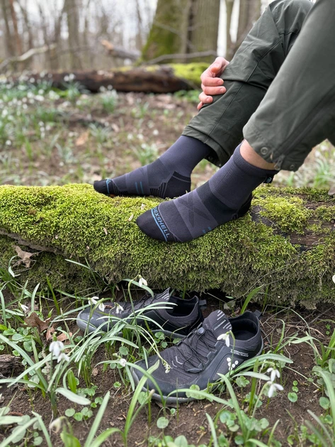Термоноски водонепроницаемые DexShell Running Lite 2.0 Socks DS20610TLG2.0 S Серые (6954358901745) - Фото 2 Термоноски водонепроницаемые DexShell Running Lite 2.0 Socks DS20610TLG2.0 S Серые (6954358901745) - изображение 2