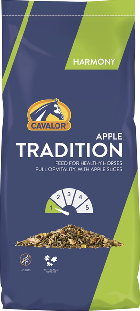 Корм для коней Cavalor Tradition Apple 20 кг (5410340724859) - зображення 1