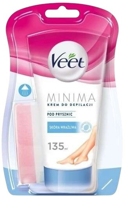 Крем для депіляції в душі Veet Minima з Алоє Вера для чутливої шкіри 135 мл (5900627060737) - зображення 1