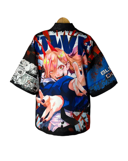 Кімоно YADRIK Аніме Людина бензопила Пауєр габардин ( ONE SIZE) 3D - изображение 2