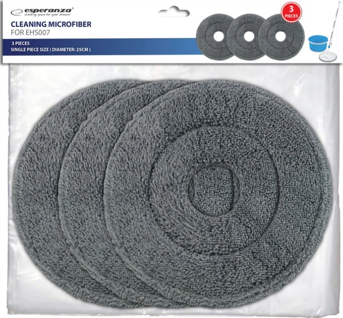 Wymienna nasadka do mopa Esperanza Perfect Clean 007 3 szt (5901299964897) - obraz 4